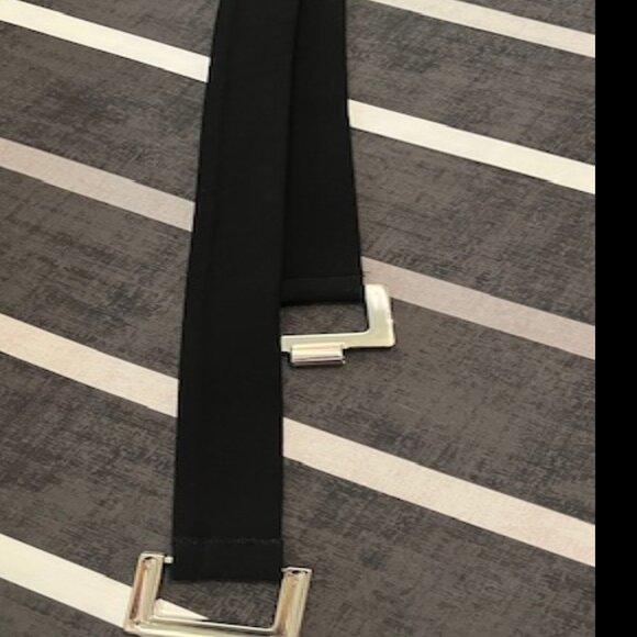 Joseph Ribkoff black frilly dress with belt - Picture 4 of 4